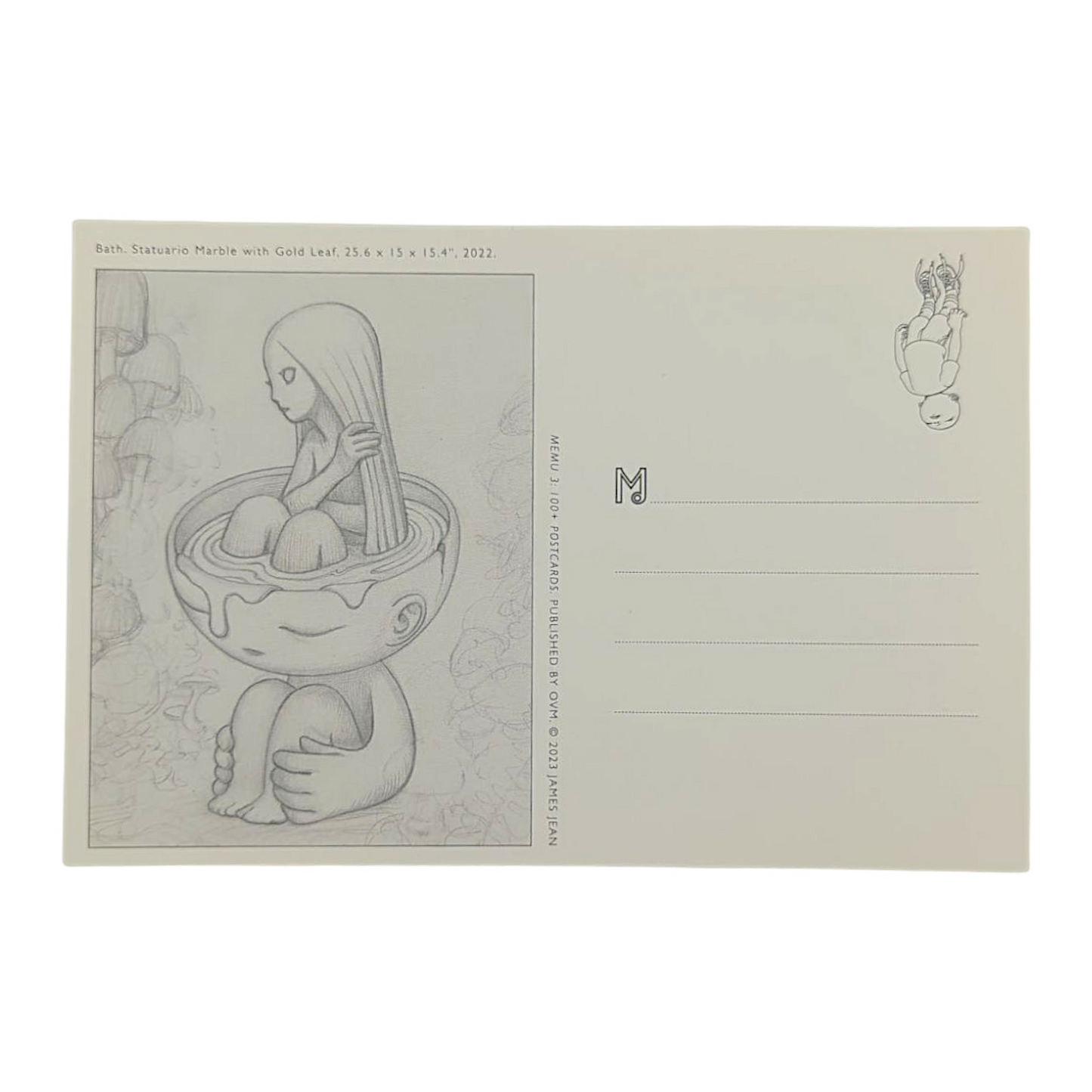 James Jean Bath” Postcard
Offset lithograph on postcard
4 x 6 in
Features a reproduction of James Jean’s "Bath" (2022)