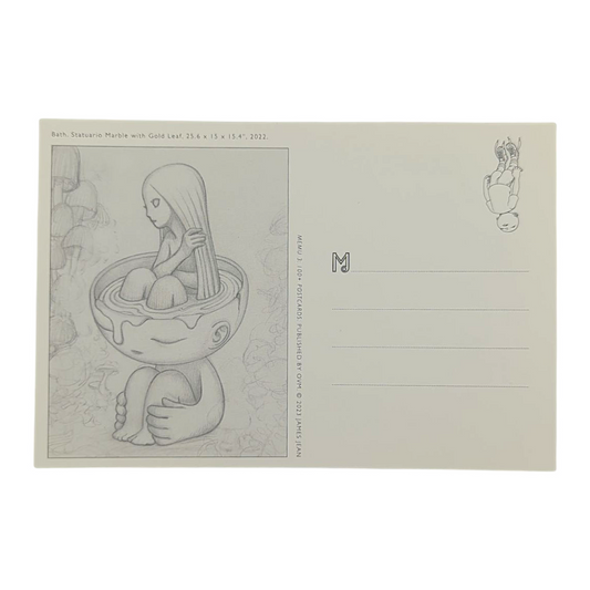 James Jean Bath” Postcard
Offset lithograph on postcard
4 x 6 in
Features a reproduction of James Jean’s "Bath" (2022)