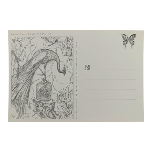 James Jean “Birdcage” Postcard
Offset lithograph on postcard
4 x 6 in
Features a reproduction of James Jean’s "Birdcage" (2010)