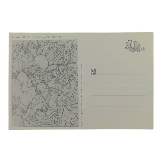 James Jean “Bouquet II” Postcard
Offset lithograph on postcard
4 x 6 in
Features a reproduction of James Jean’s "Bouquet II" (2022)