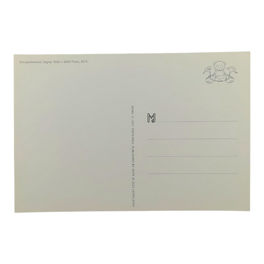 James Jean "Chrysanthemum" Postcard
Offset lithograph on postcard
4 x 6 in
Features a reproduction of James Jean’s "Chrysanthemum" (2019)