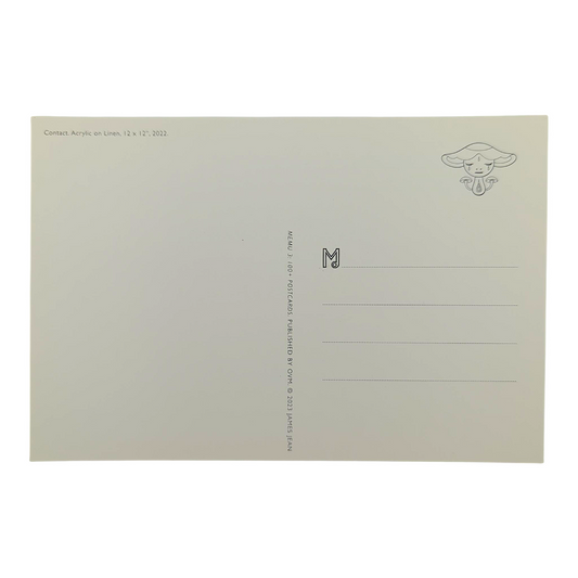 James Jean "Contact" Postcard
Offset lithograph on postcard
4 x 6 in
Features a reproduction of James Jean’s "Contact" (2022)