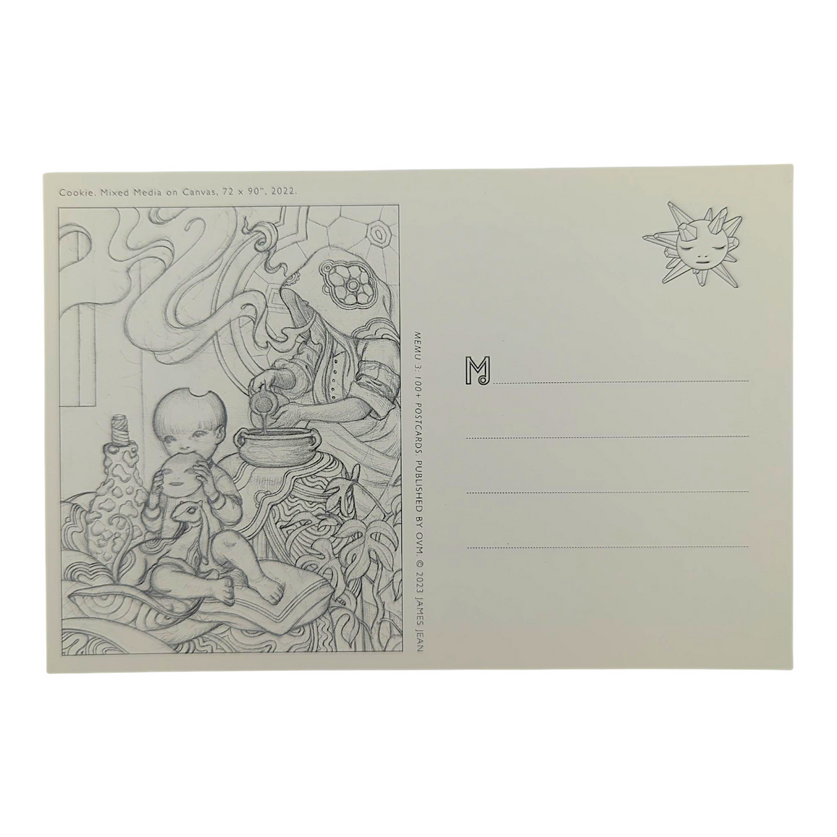 James Jean "Cookie" Postcard
Offset lithograph on postcard
4 x 6 in
Features a reproduction of James Jean’s "Cookie" (2022)