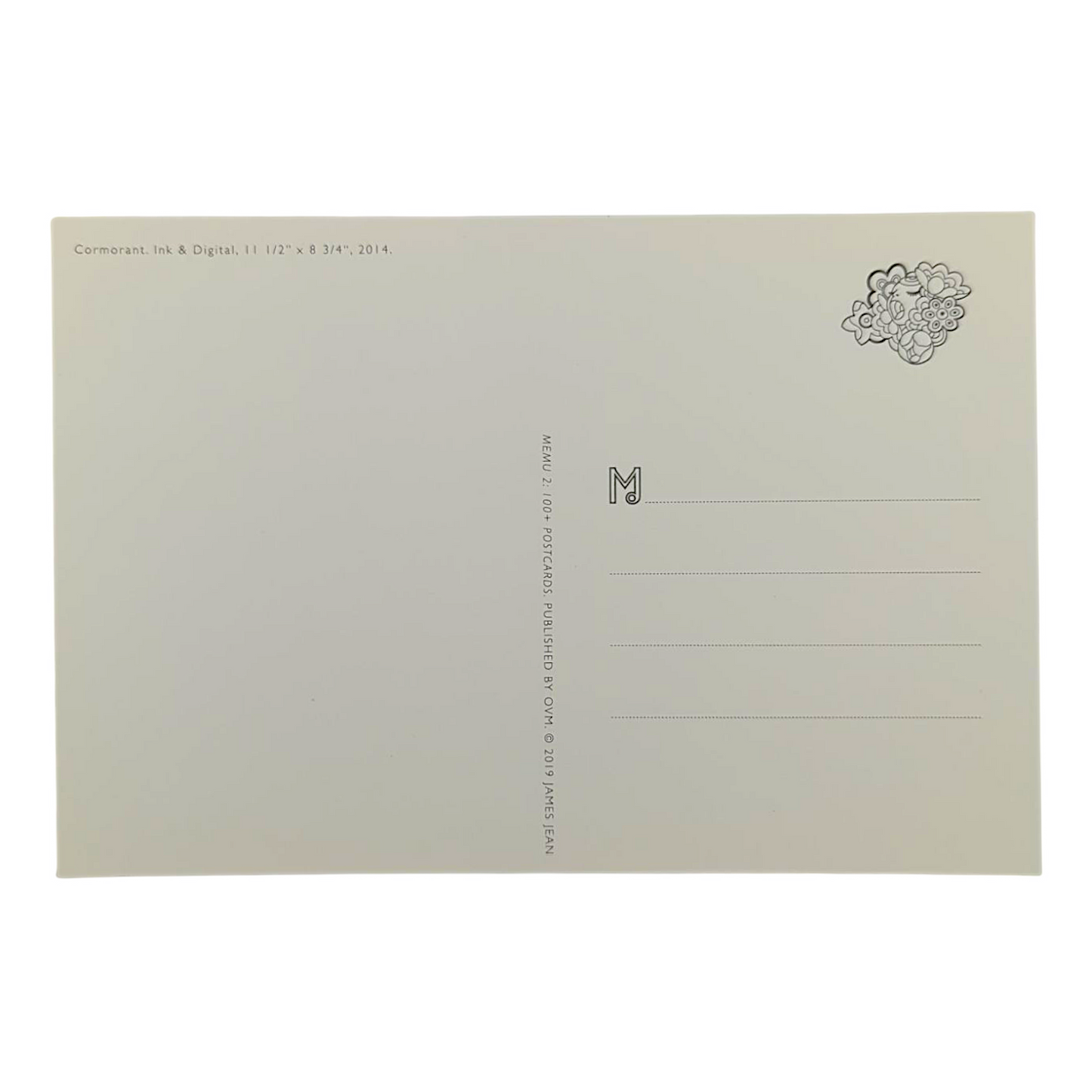 James Jean “Cormorant” Postcard
Offset lithograph on postcard
4 x 6 in
Features a reproduction of James Jean’s "Cormorant" (2014)