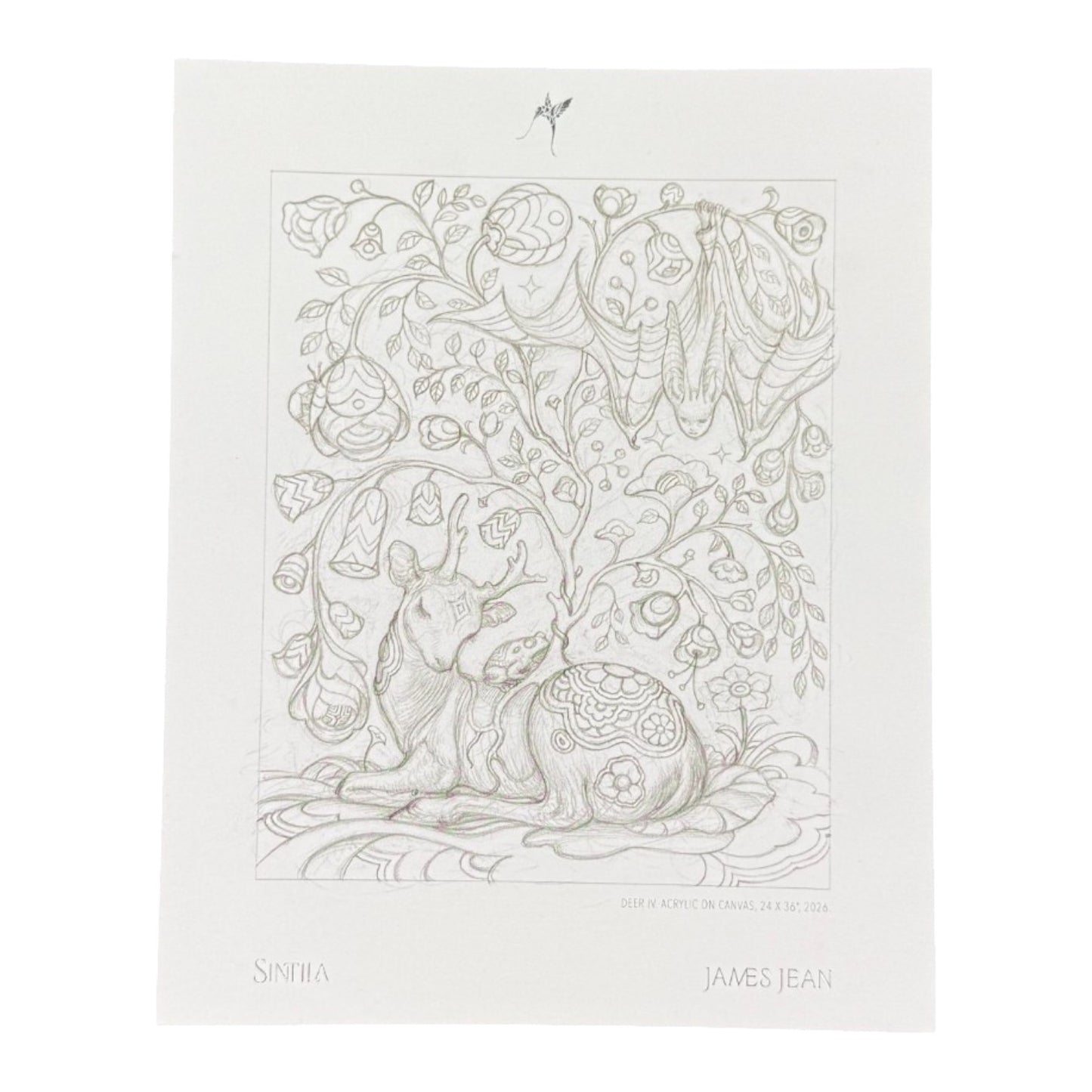 James Jean "Deer" Postcard