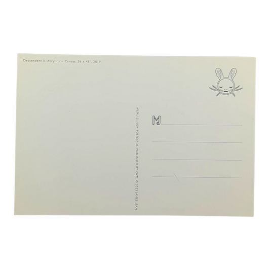 James Jean “Descendent II” Postcard
Offset lithograph on postcard
4 x 6 in
Features a reproduction of James Jean’s "Descendent II" (2019)
