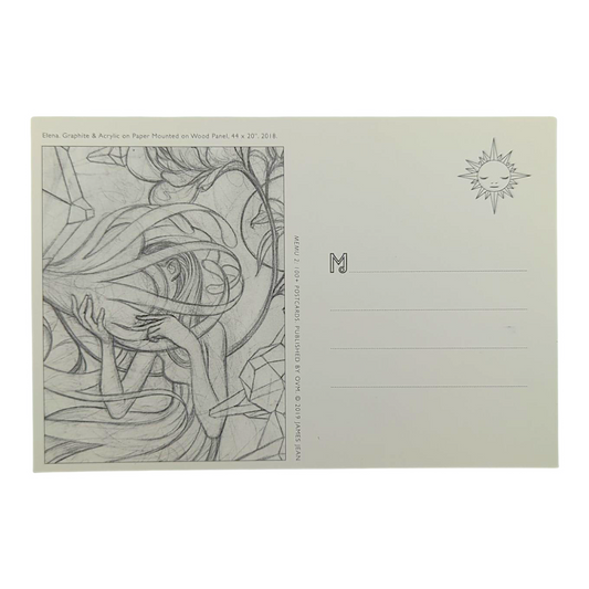 James Jean “Elena” Postcard
Offset lithograph on postcard
4 x 6 in
Features a reproduction of James Jean’s "Elena" (2018)