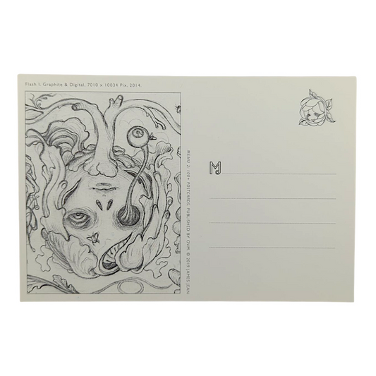 James Jean “Flash I” Postcard
Offset lithograph on postcard
4 x 6 in
Features a reproduction of James Jean’s "Flash I" (2014)