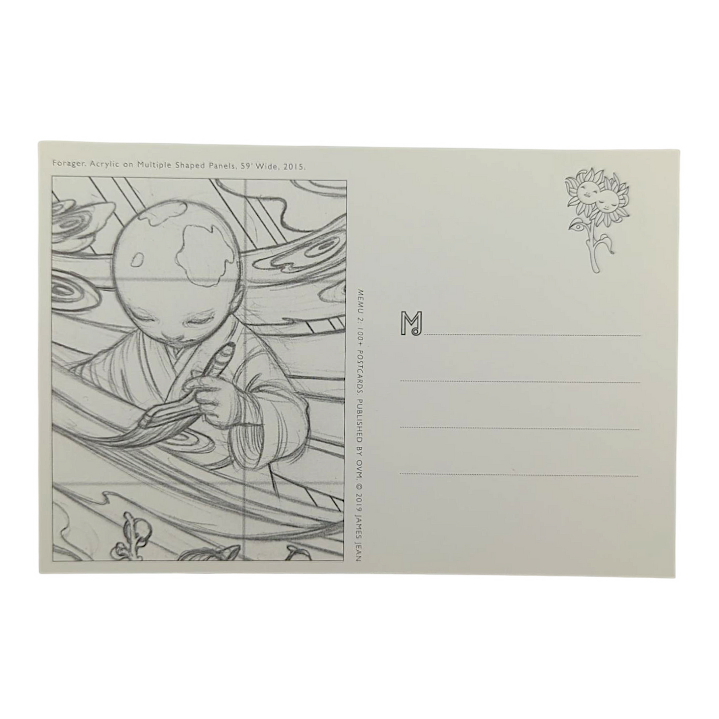 James Jean “Forager” Postcard
Offset lithograph on postcard
4 x 6 in
Features a reproduction of James Jean’s "Forager" (2015)