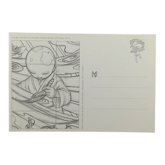James Jean “Forager” Postcard
Offset lithograph on postcard
4 x 6 in
Features a reproduction of James Jean’s "Forager" (2015)