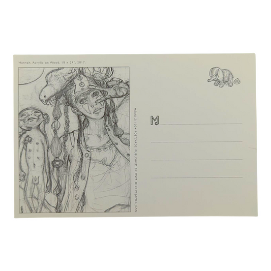 James Jean “Hannah" Postcard
Offset lithograph on postcard
4 x 6 in
Features a reproduction of James Jean’s "Hannah" (2017)