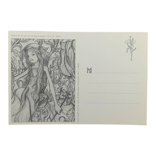James Jean “Horse IV” Postcard
Offset lithograph on postcard
4 x 6 in
Features a reproduction of James Jean’s "Horse IV" (2013)