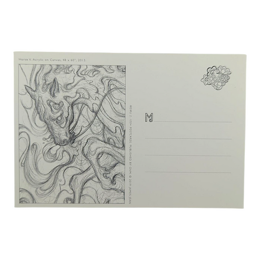 James Jean “Horse V” Postcard
Offset lithograph on postcard
4 x 6 in
Features a reproduction of James Jean’s "Horse V" (2013)