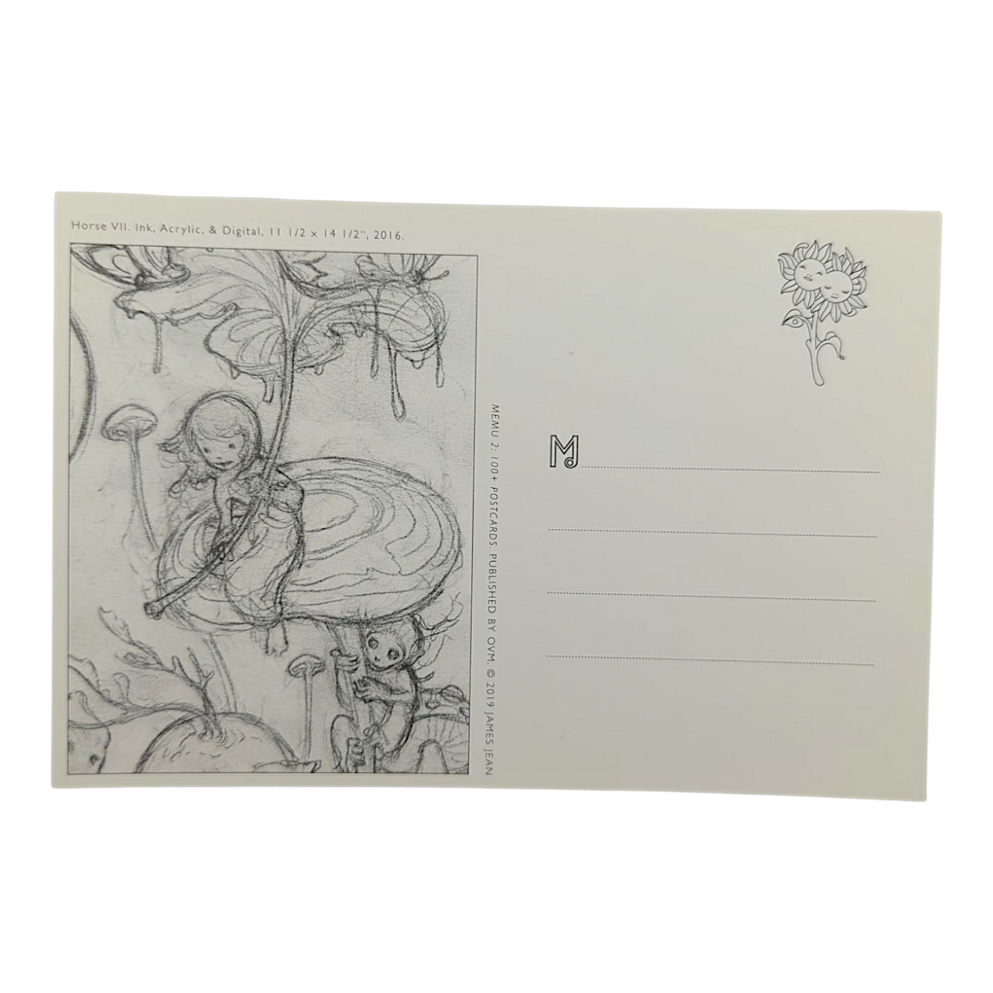 James Jean “Horse VII” Postcard
Offset lithograph on postcard
4 x 6 in
Features a reproduction of James Jean’s "Horse VII" (2016)