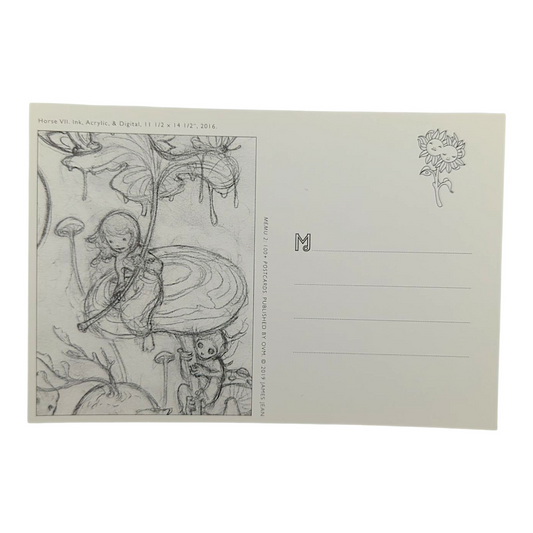 James Jean “Horse VII” Postcard
Offset lithograph on postcard
4 x 6 in
Features a reproduction of James Jean’s "Horse VII" (2016)