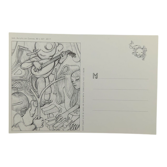 James Jean “Jam” Postcard
Offset lithograph on postcard
4 x 6 in
Features a reproduction of James Jean’s "Jam" (2017)