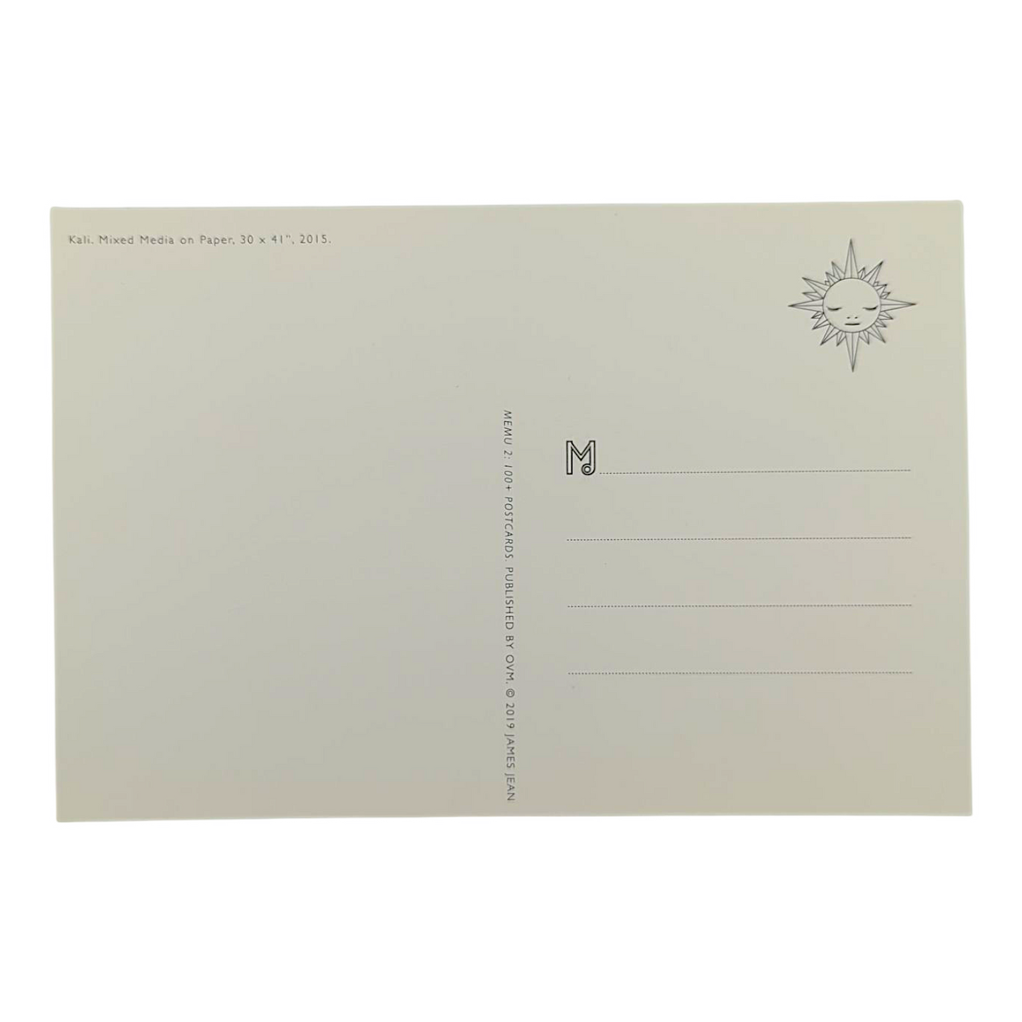 James Jean “Kali” Postcard
Offset lithograph on postcard
4 x 6 in
Features a reproduction of James Jean’s "Kali" (2015)