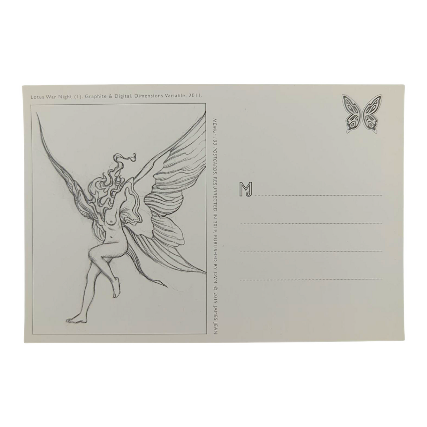 James Jean “Lotus War Night I” Postcard
Offset lithograph on postcard
4 x 6 in
Features a reproduction of James Jean’s "Lotus War Night I" (2011)