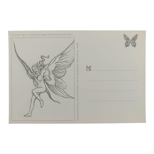 James Jean “Lotus War Night I” Postcard
Offset lithograph on postcard
4 x 6 in
Features a reproduction of James Jean’s "Lotus War Night I" (2011)