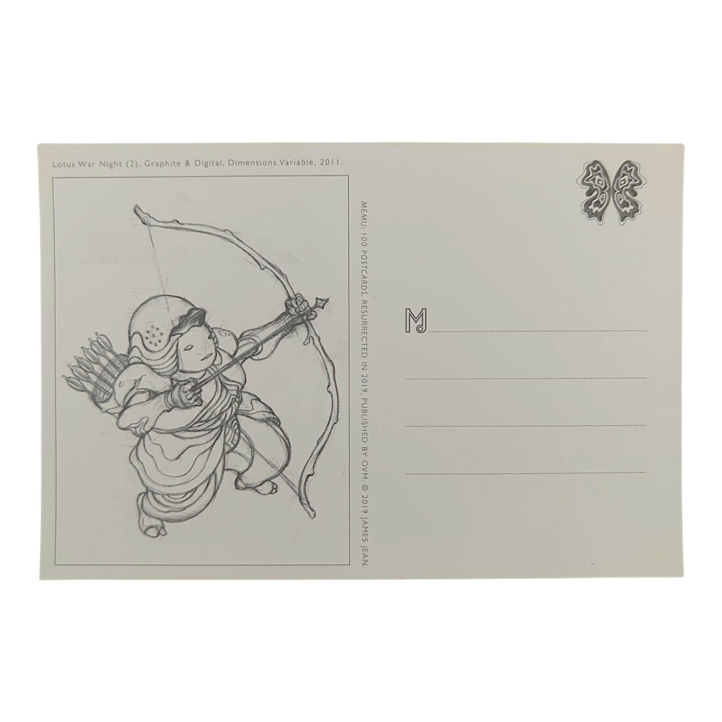 James Jean “Lotus War Night II” Postcard
Offset lithograph on postcard
4 x 6 in
Features a reproduction of James Jean’s "Lotus War Night II" (2011)