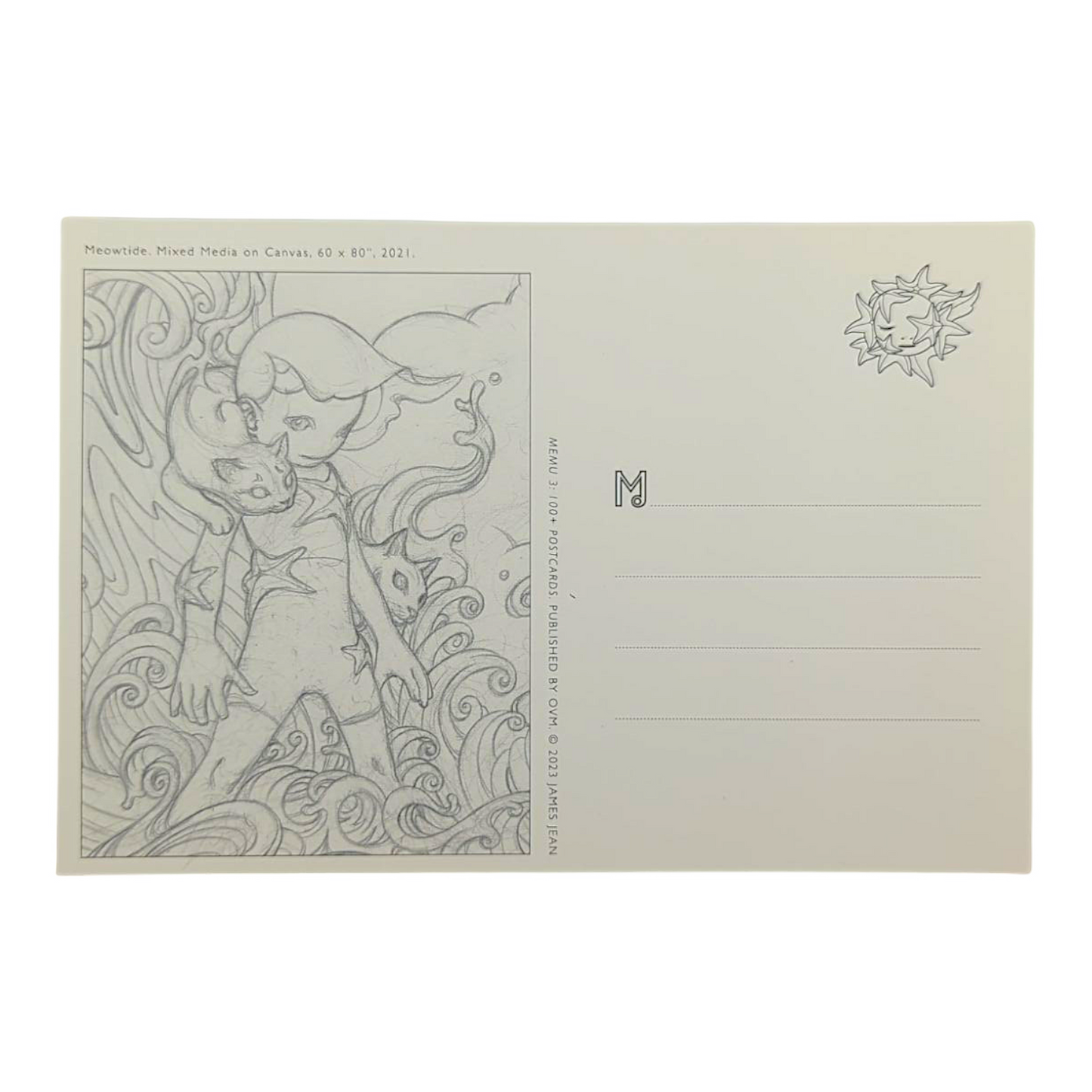 James Jean “Meowtide” Postcard
Offset lithograph on postcard
4 x 6 in
Features a reproduction of James Jean’s "Meowtide" (2021)