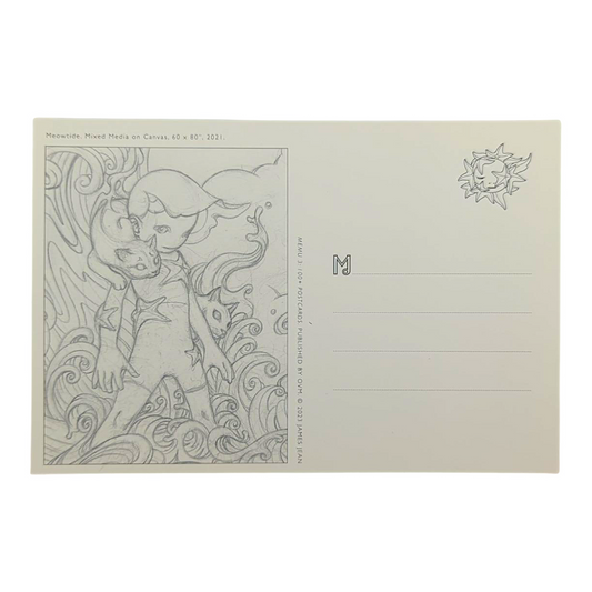 James Jean “Meowtide” Postcard
Offset lithograph on postcard
4 x 6 in
Features a reproduction of James Jean’s "Meowtide" (2021)