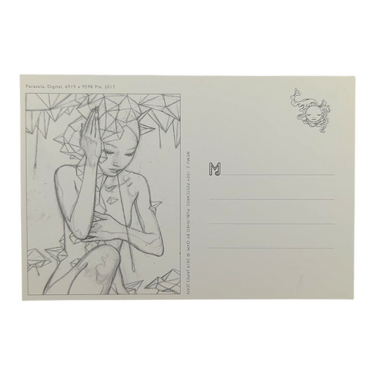 James Jean “Parasola” Postcard
Offset lithograph on postcard
4 x 6 in
Features a reproduction of James Jean’s "Parasola" (2017)