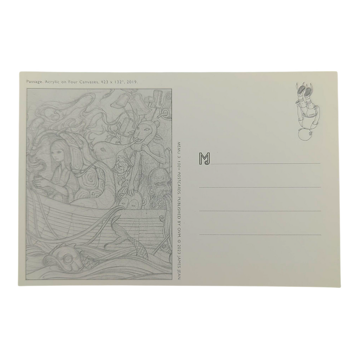 James Jean "Passage" Postcard
Offset lithograph on postcard
4 x 6 in
Features a reproduction of James Jean’s "Passage" (2019)