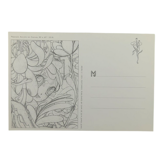 James Jean "Peacock" Postcard