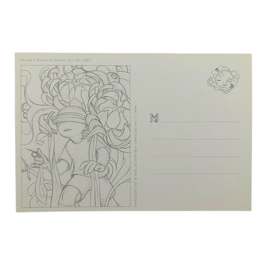 James Jean “Swing III” Postcard
Offset lithograph on postcard
4 x 6 in
Features a reproduction of James Jean’s "Shroud II" (2023)