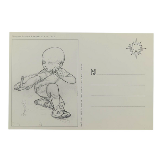 James Jean “Slingshot” Postcard
Offset lithograph on postcard
4 x 6 in
Features a reproduction of James Jean’s "Slingshot" (2015)