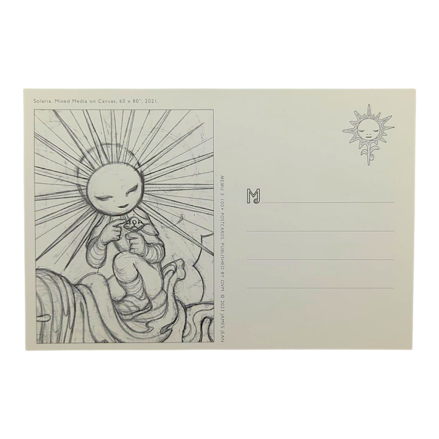 James Jean “Solaria” Postcard
Offset lithograph on postcard
4 x 6 in
Features a reproduction of James Jean’s "Solaria" (2021)