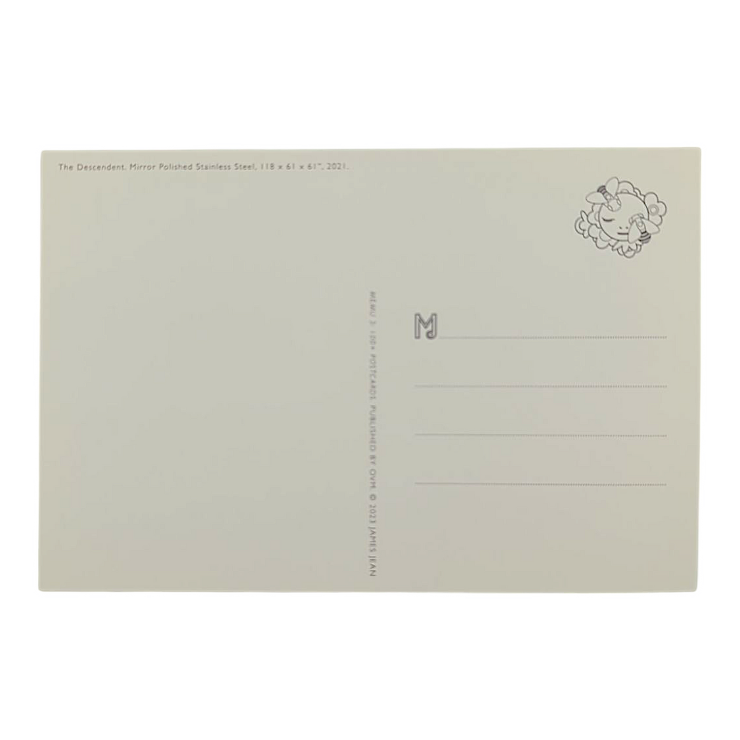 James Jean “The Descendent” Postcard
Offset lithograph on postcard
4 x 6 in
Features a reproduction of James Jean’s "The Descendent" (2021)