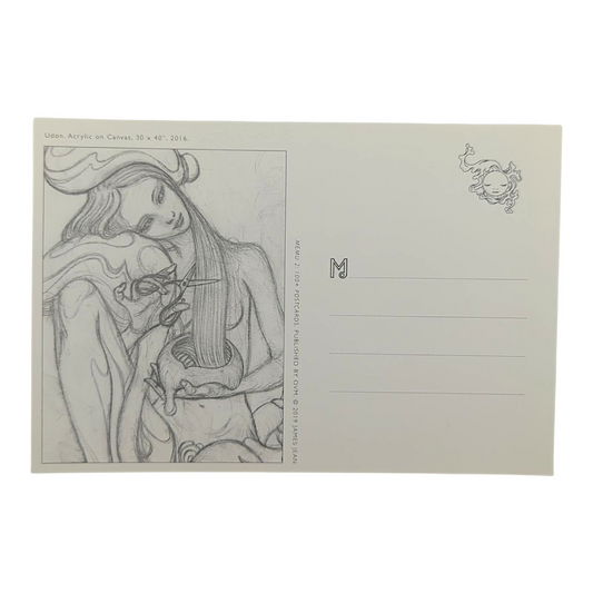 James Jean “Udon” Postcard
Offset lithograph on postcard
4 x 6 in
Features a reproduction of James Jean’s "Udon" (2016)