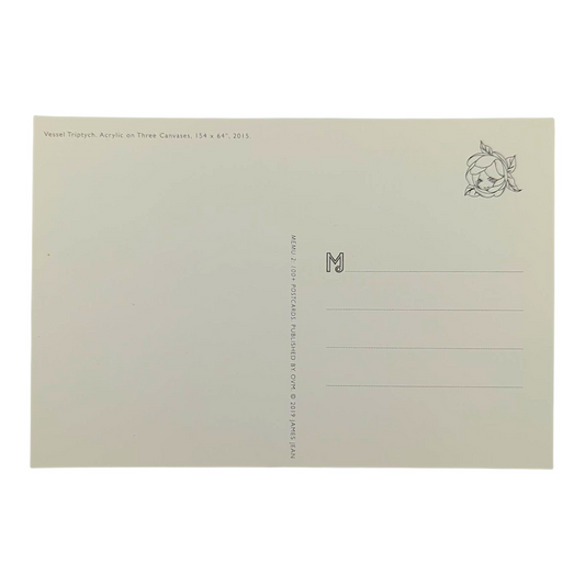 James Jean “Vessel Triptych" Postcard
Offset lithograph on postcard
4 x 6 in
Features a reproduction of James Jean’s "Vessel Triptych" (2015)