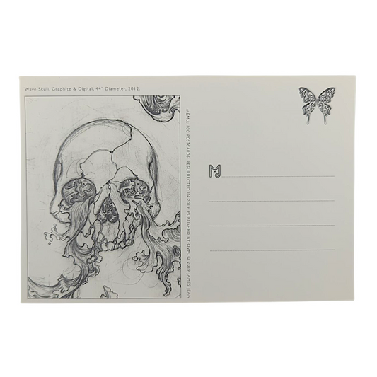 James Jean "Wave Skull" Postcard