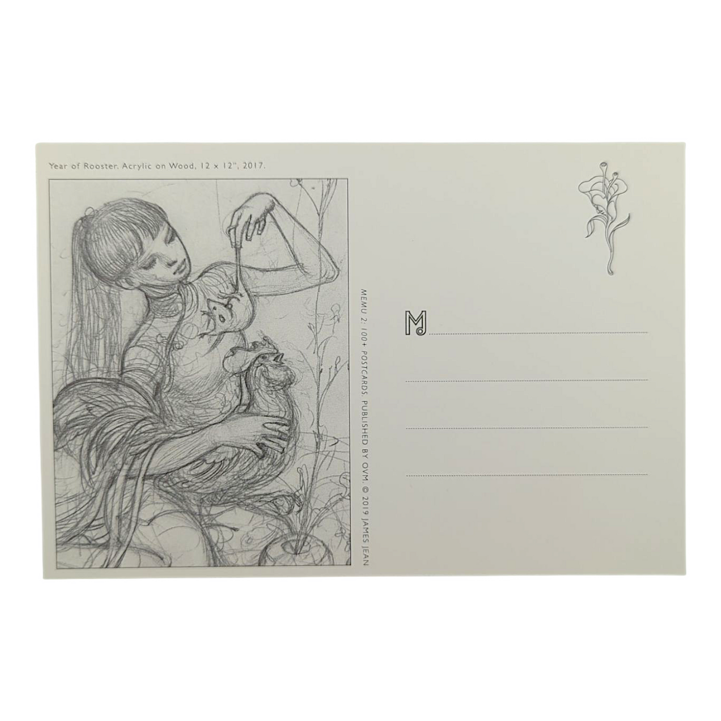 James Jean "Year of Rooster" Postcard