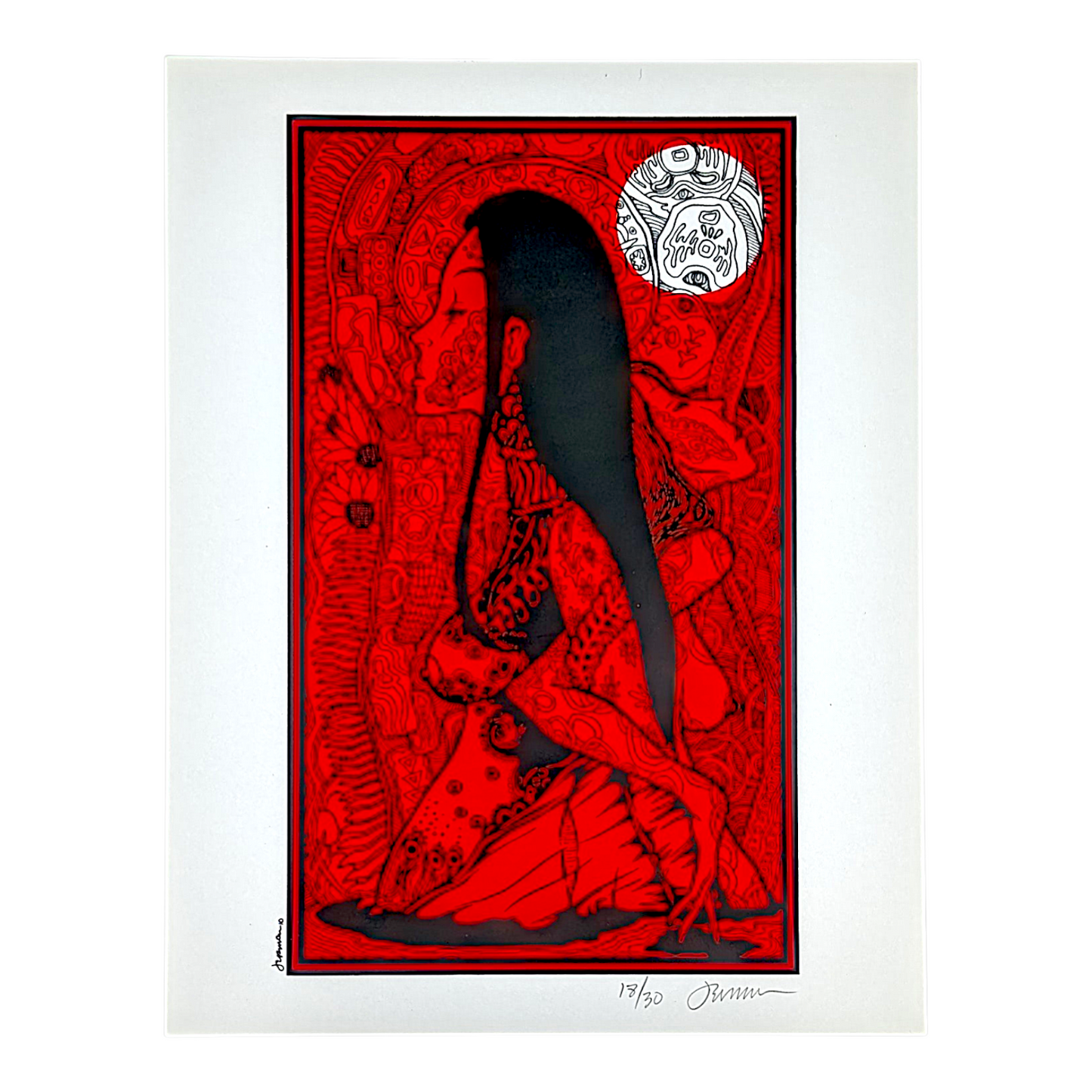 Jermaine Rogers
Lamia (Red), 2015
Screen print
8.5 x 11 in
Edition of 30
Hand signed + numbered by the artist