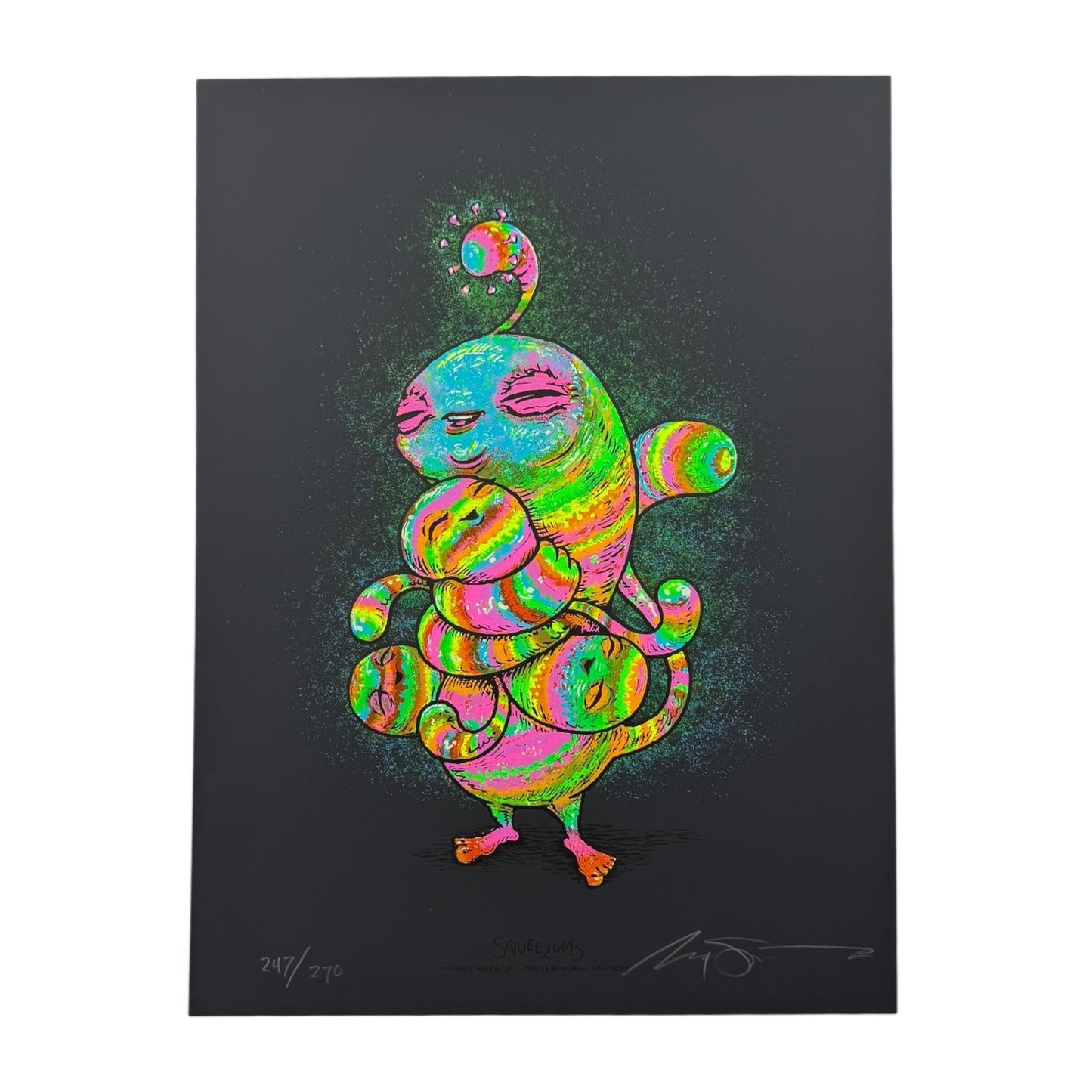 Marq Spusta "Squeezums" (Black) Print