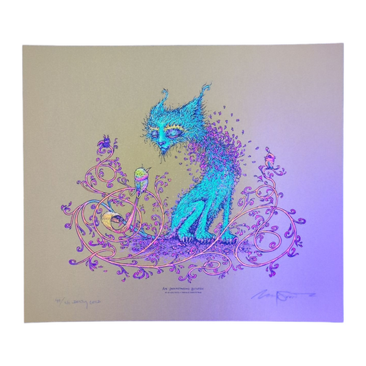 Marq Spusta
An Understanding Between (Dirty Gold)
Screen print
16 x 14 in
Edition of 40
Hand signed + Numbered by the artist