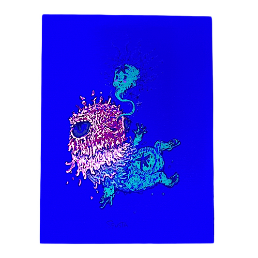 Marq Spusta
Baby Creature (Listening Gold), 2021
Screen print
3 x 4 in
Plate signed