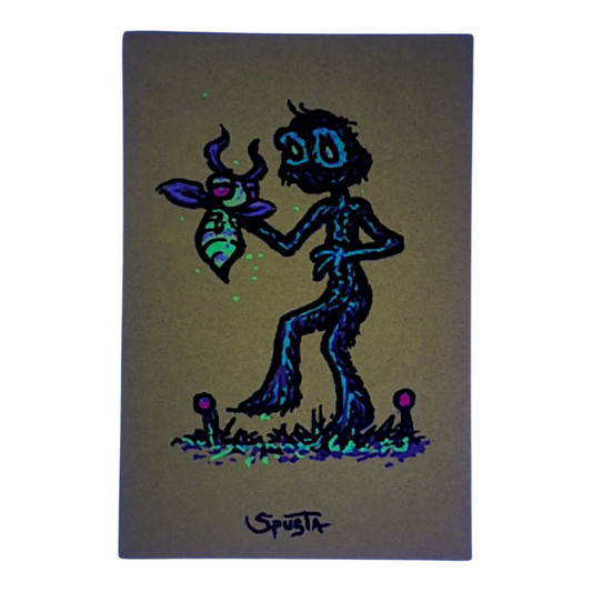 Marq Spusta
Bee Keeper (Chartreuse)
Screen print
2 x 3 in
Plate signed