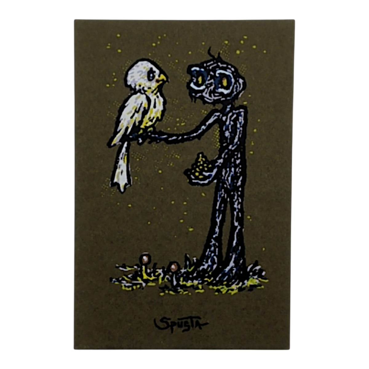 Marq Spusta
Bird Keeper
Screen print
2 x 3 in
Plate signed