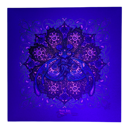 Marq Spusta
"Bliss Bug" (Wine Shimmer), 2009
Screen print
7 x 7 in
Hand signed by the artist.