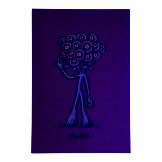 Marq Spusta
(Cranberry Shimmer)
Screen print
2 x 3 in
Plate signed