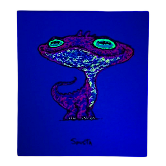 Marq Spusta
Baby Dino (White Gold Shimmer), 2024
Screen print
2.75 x 3 in
Plate signed
