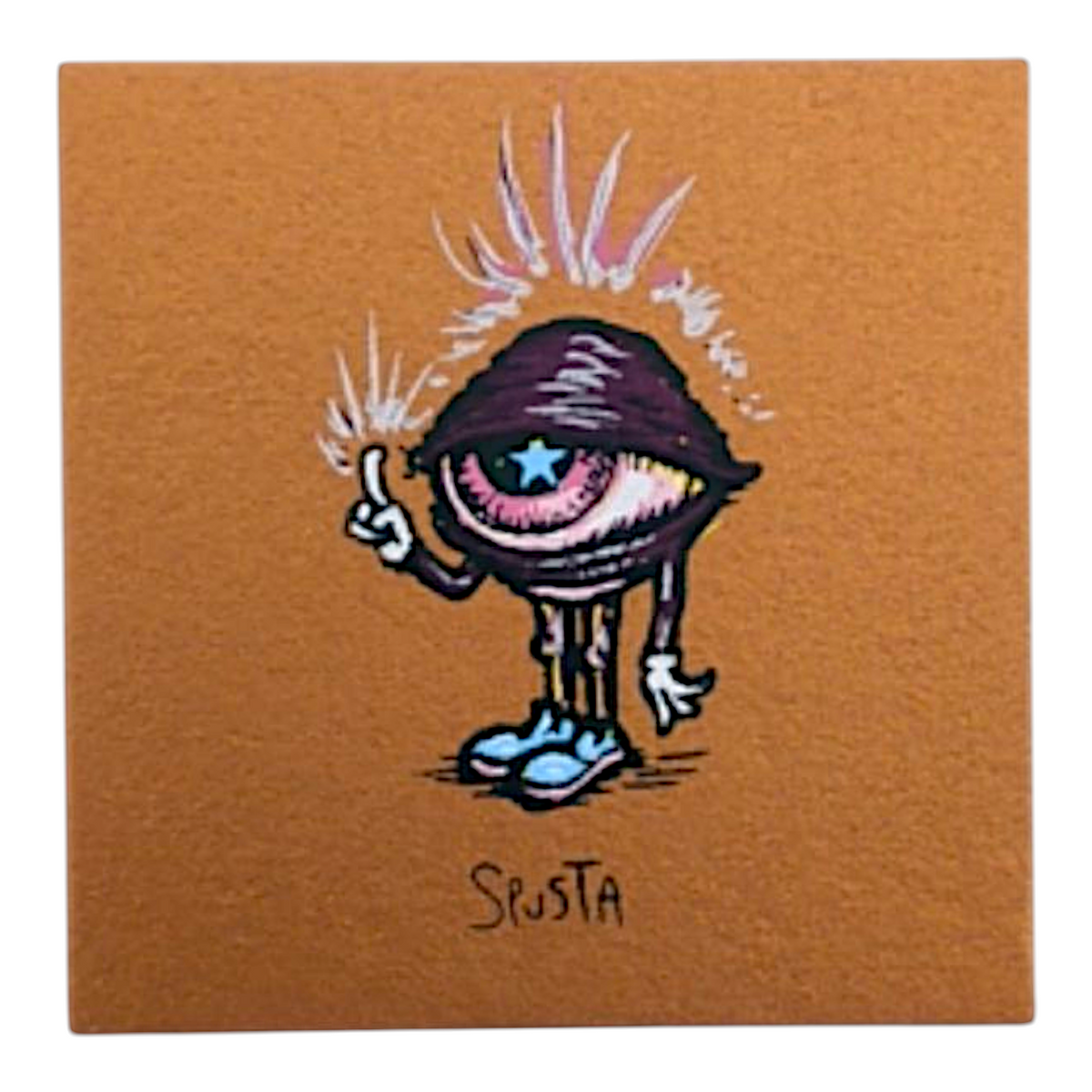 Marq Spusta
Eye Need a Miracle (Copper Shimmer)
Screen print
2 x 2 in
Plate signed
