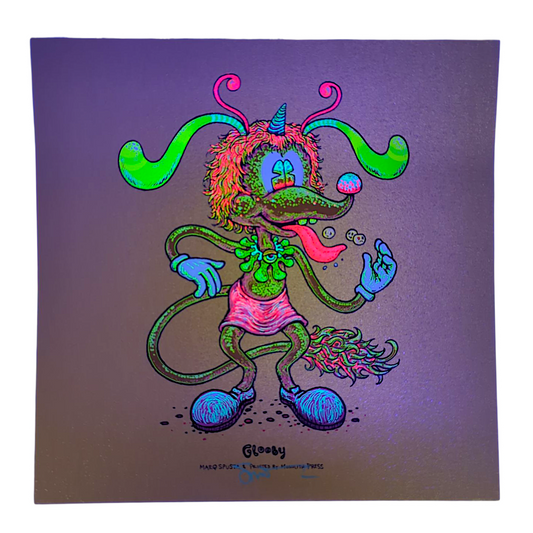 Marq Spusta
Glooby (Gold Fleck Linen), 2019
Screen print
7 x 7 in
Signed by the artist