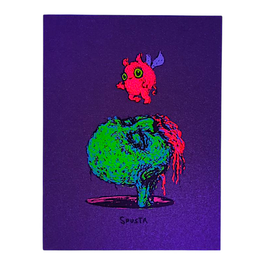 Marq Spusta
Head in a Hole (Grape Goo), 2023
Screen print
3 x 4 in
Plate signed