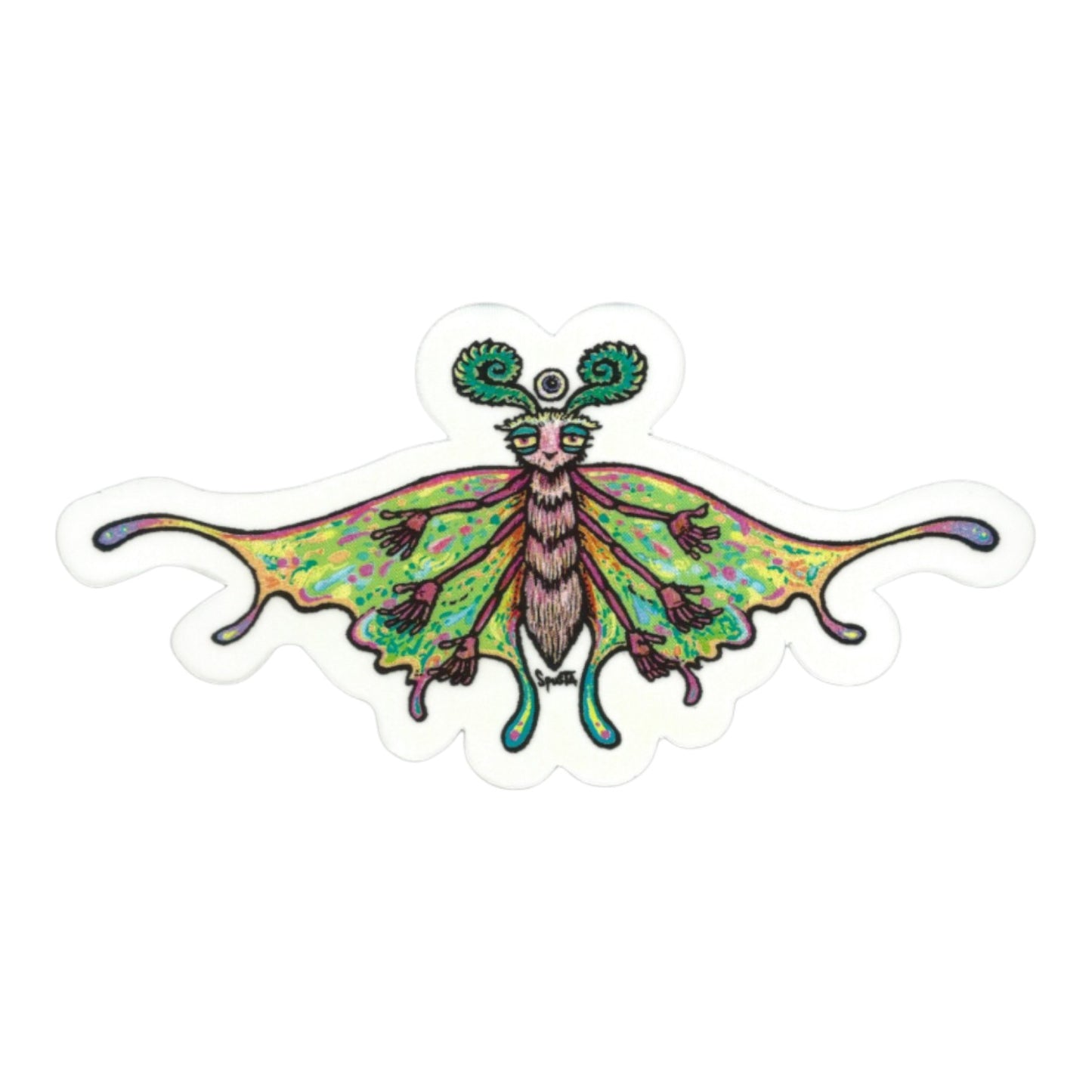 Marq Spusta Hug a Bug (Green) Sticker